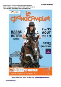 Dossier de presse Le Grand Complet 2019